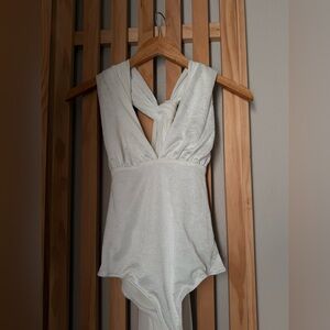White Free People 100 Ways Bodysuit